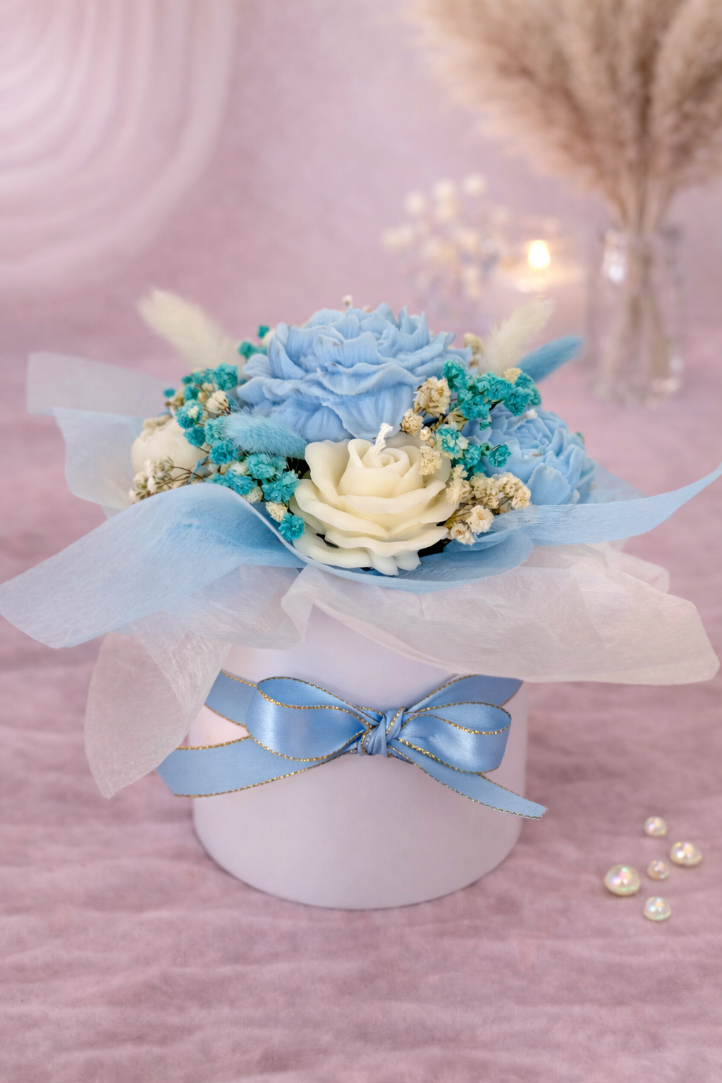 Pot de 8 bougies fleurs – Parfum Coco