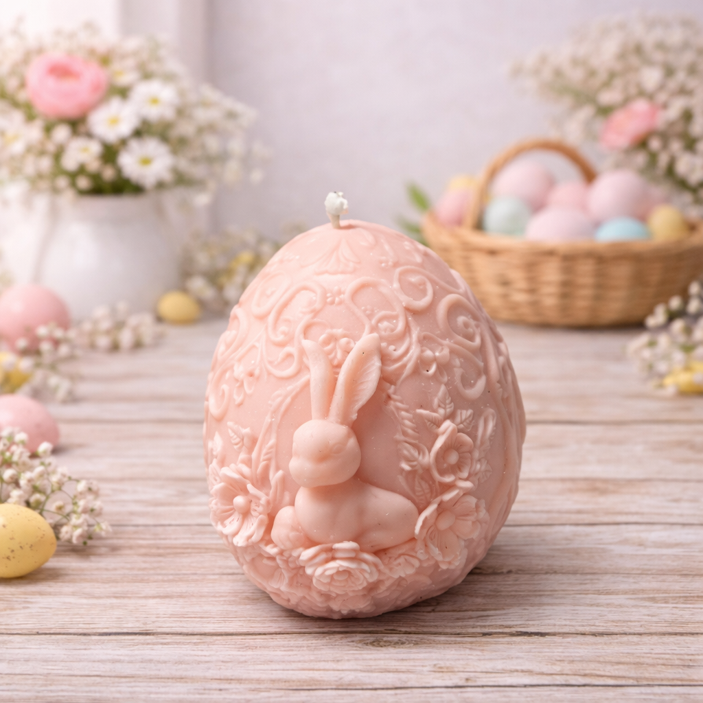 Oeuf de Pâques rose