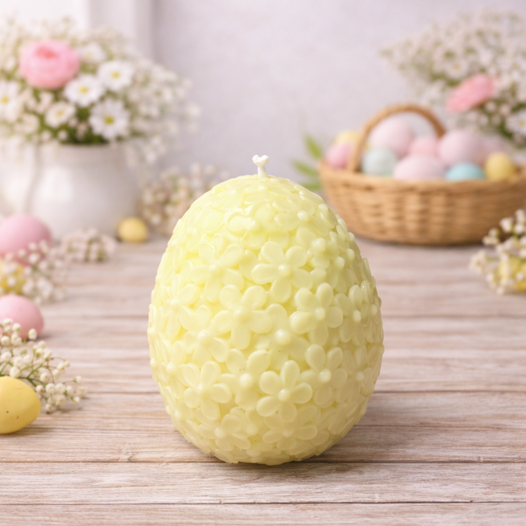 Oeuf de Pâques jaune pastel