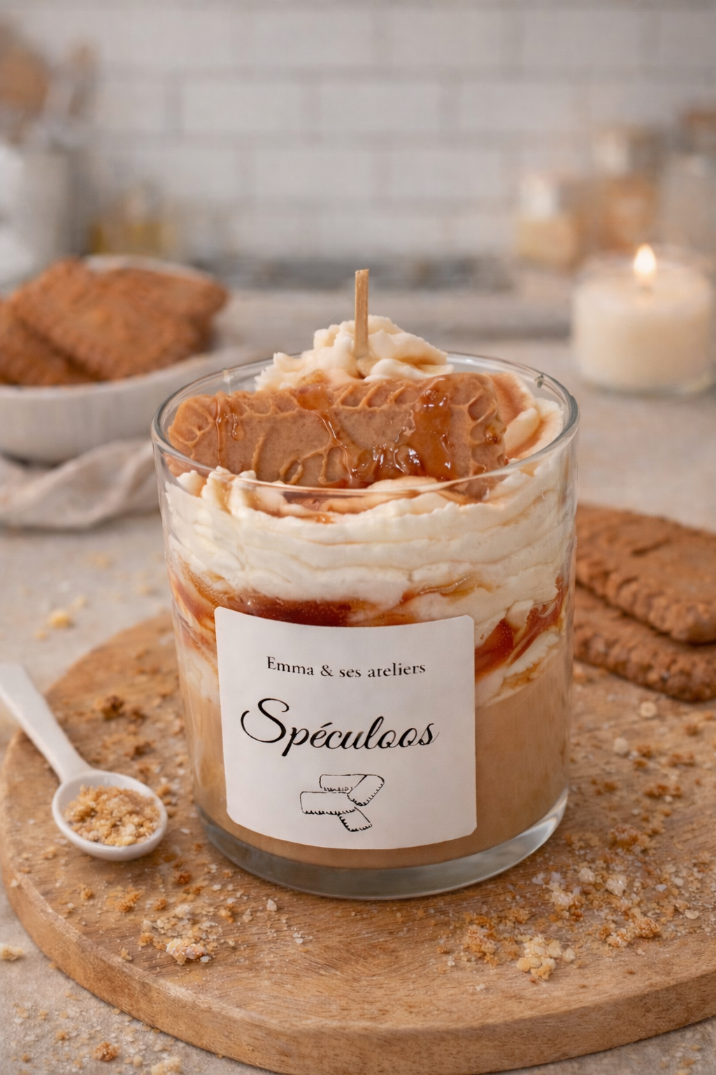 Bougie gourmande spéculos