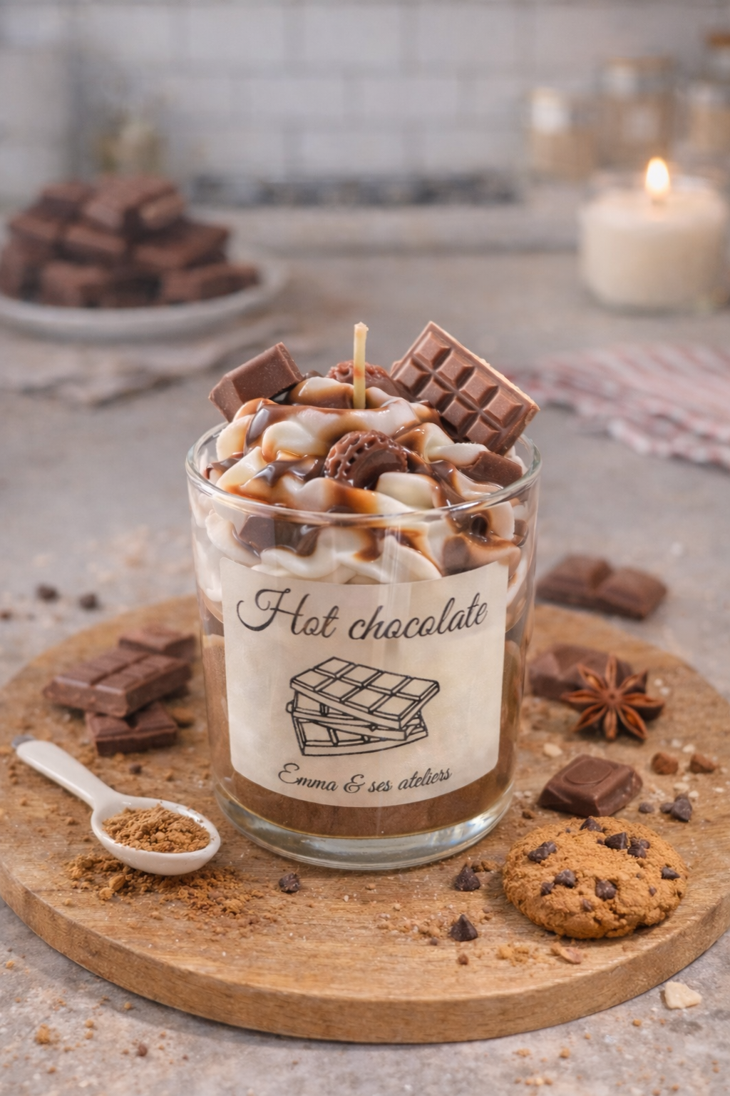Bougie gourmande chocolat