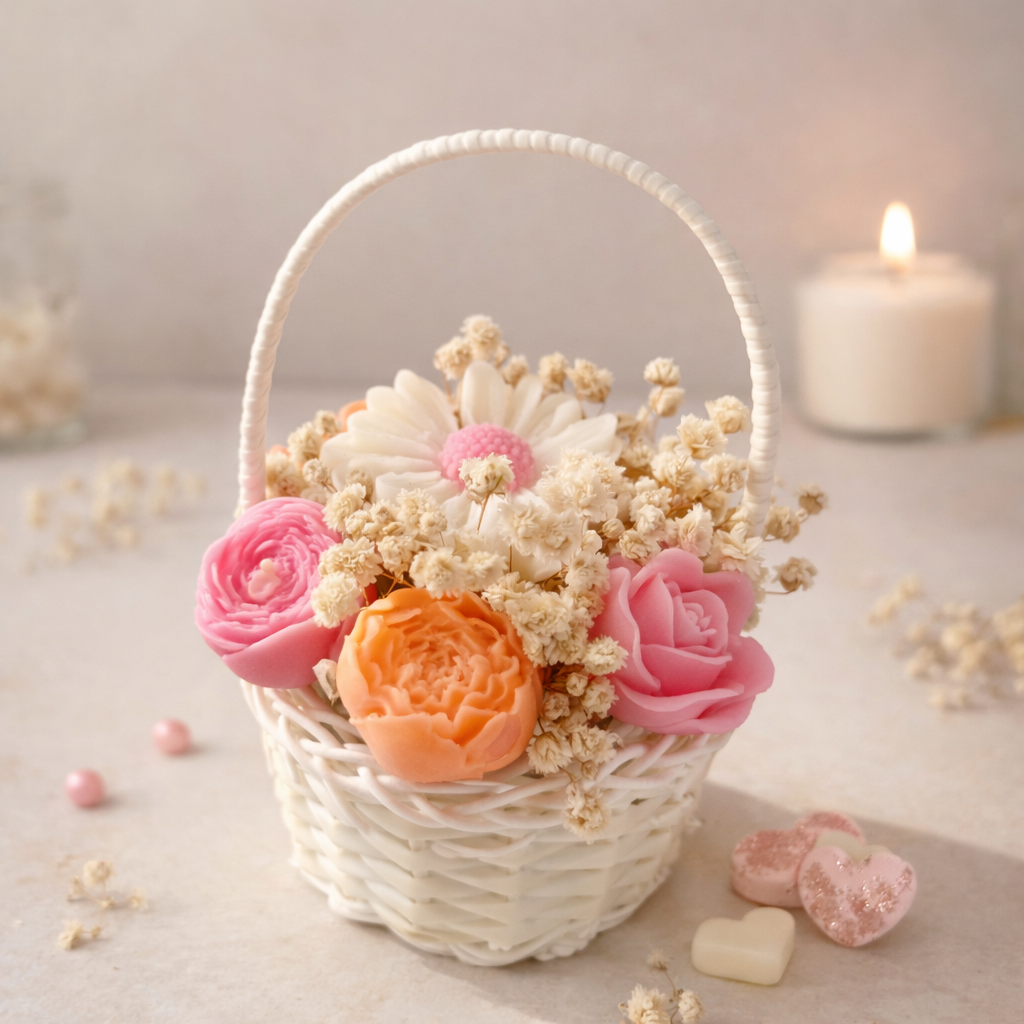 Mini panier en osier - Parfum hibiscus