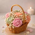 Mini panier floral en osier - parfum hibiscus