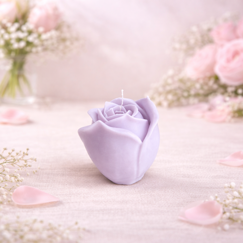 Bougie rose - parfum rose