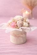 Pot de bougies fleurs- Parfum vanille