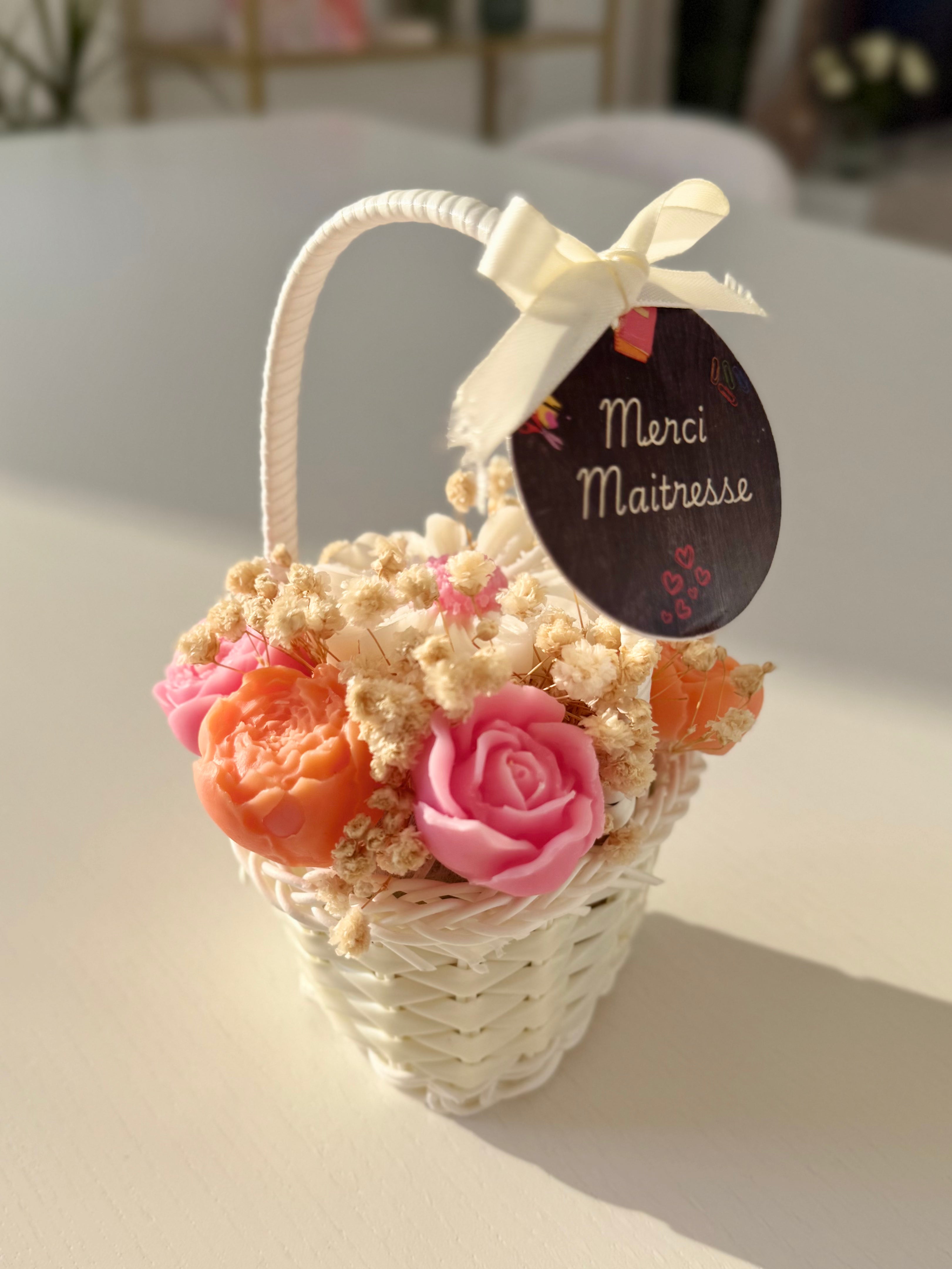 Panier merci Maitresse - Parfum vanille