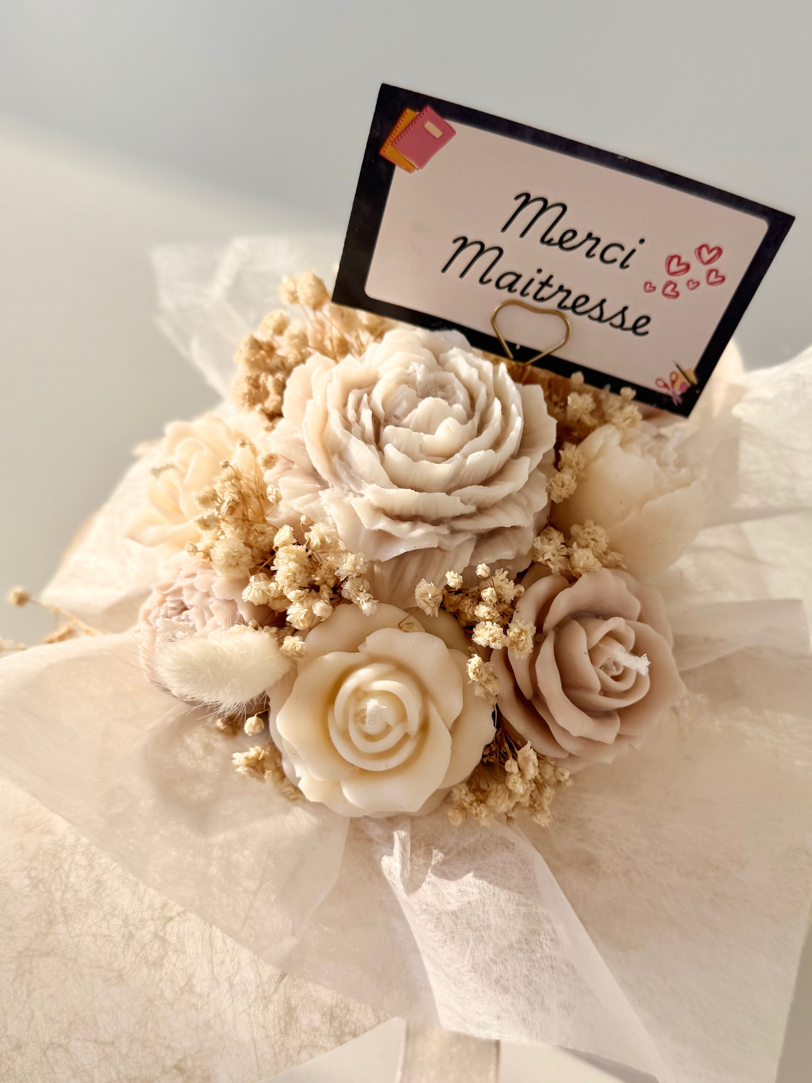 Pot florale merci maitresse - Parfum monoi